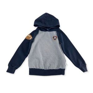 Flapdoodles Football Pullover Sweater - Blue | Grey | Boys 5T